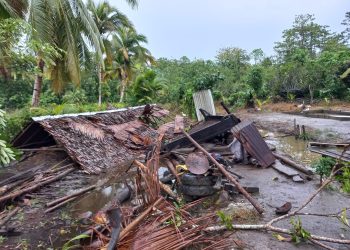 11 Rumah Warga di Dusun SP 2 Buru Rusak Diterjang Angin Puting Beliung