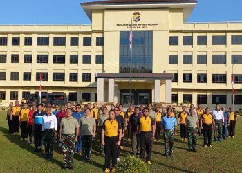 Polda Maluku Gelar Apel Sinergitas TNI-Polri dan Pemda