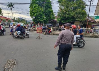 Belasan Knalpot Racing Sepeda Motor di Ambon Dilepas Polisi