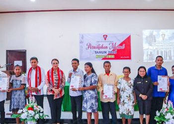 Nikah Massal di Tawiri, 14 Pasangan Sah Jadi Suami Istri