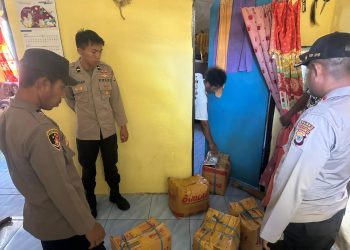 Pasca Lebaran Polsek Geser Razia Cipta Kondisi, Ratusan Liter Sopi Ditemukan