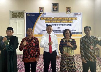 Dilantik Kepala Kanwil BPN Maluku, Kini Maluku Miliki Penilai Pertanahan