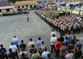 Ratusan Polisi Dikerahkan Amankan Kunjungan Capres Anies di Ambon