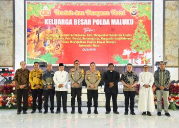 Perayaan Natal Polda Maluku, Kapolda: Jadilah Polisi yang Rendah Hati dan Presisi