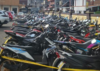 Ratusan Sepeda Motor di Ambon Terjaring Razia Balap Liar