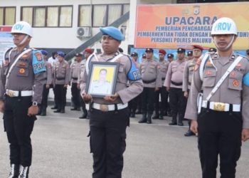 Lari Tugas Anggota Polres Malteng Ini Dipecat tidak Hormat