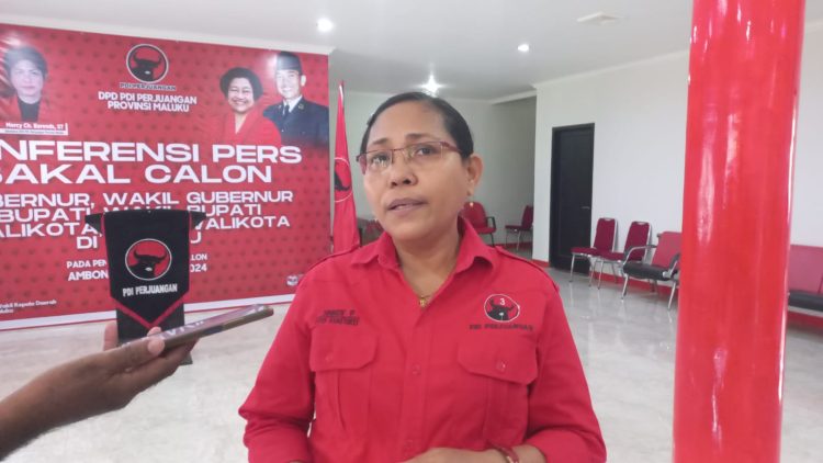 Sekretaris tim penjaringan bakal calon gubernur - wakil gubernur DPD PDIP provinsi Maluku, Nancy Purmiasa. (Foto: Ambonkita.com)