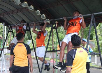 150 Casis Bintara Polri Uji Kesamaptaan Jasmani di Ambon
