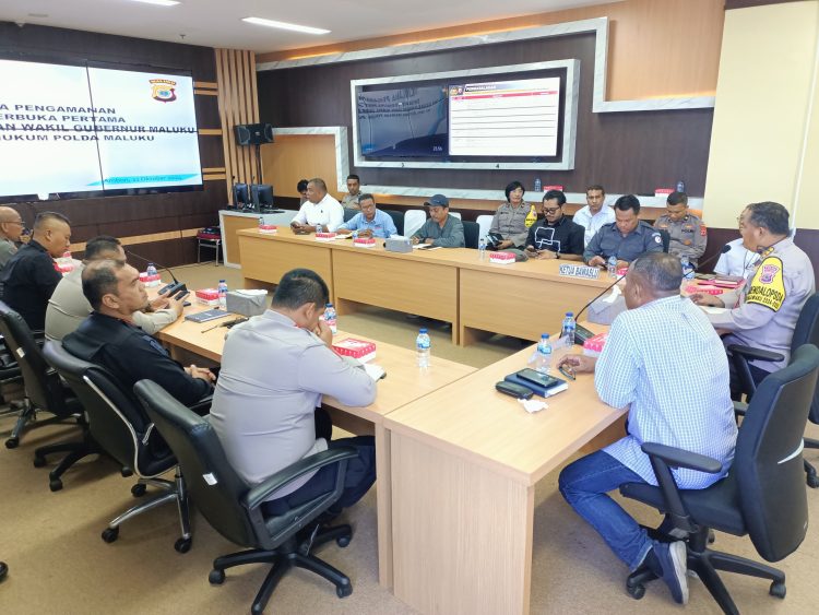 Rakor Kesiapan Pengamanan Debat Pilkada Maluku