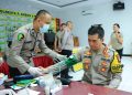 Kapolresta Ambon Donor Darah di HUT ke-73 Humas Polri