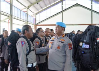 Polda Maluku Geser Ratusan Personel BKO Amankan Pilkada di Tanimbar dan Aru