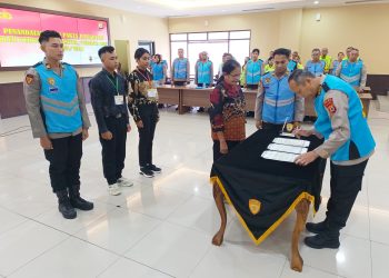 74 Peserta Seleksi Bakomsus Polri di Maluku Ikut Penandatanganan Pakta Integritas