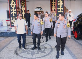 Kapolda Maluku Pantau Kampanye Akbar di Lapangan Merdeka