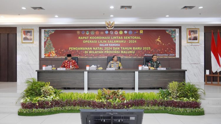 Rakor Lintas Sektoral Kesiapan Pengamanan Natal 2024 di Maluku