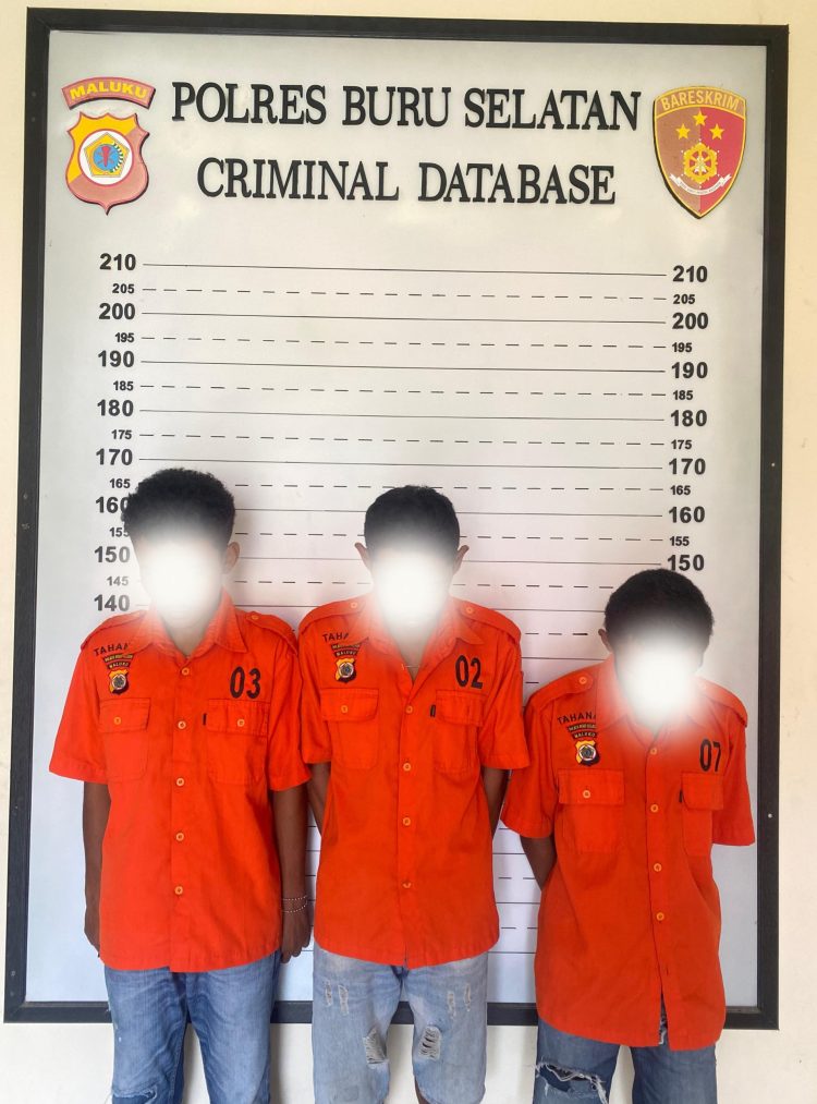 Tiga Pelaku Curanmor Modus Mutilasi di Bursel Dibekuk