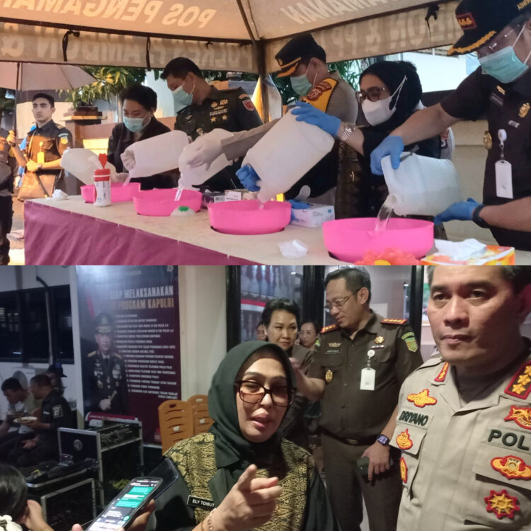 2,1 Ton Miras Tradisional Hasil Sitaan di Ambon Dimusnahkan Polisi