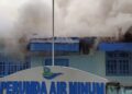 Kantor PDAM Maluku Tengah Ludes Terbakar