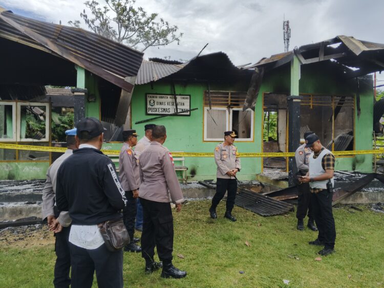 Puskesmas Letman Terbakar, Pelaku Lari ke Hutan