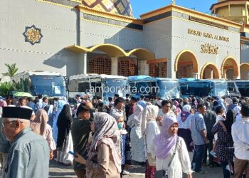 321 JCH Kota Ambon Masuk Asrama Haji, Wali Kota: Mudah-mudahan Mereka Siap Lahir & Batin Menuju Tanah Suci