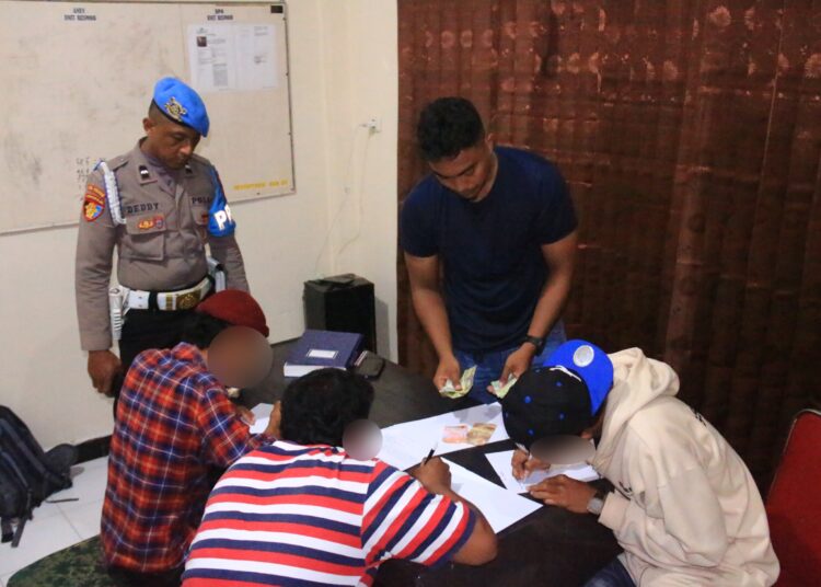 Tiga Pelaku Pungli Parkiran Liar di Ambon Jalani Pembinaan