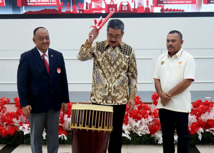 Gubernur Minta KONI Gairahkan Iklim Keolahragaan, Tingkatkan Prestasi Atlet di Maluku