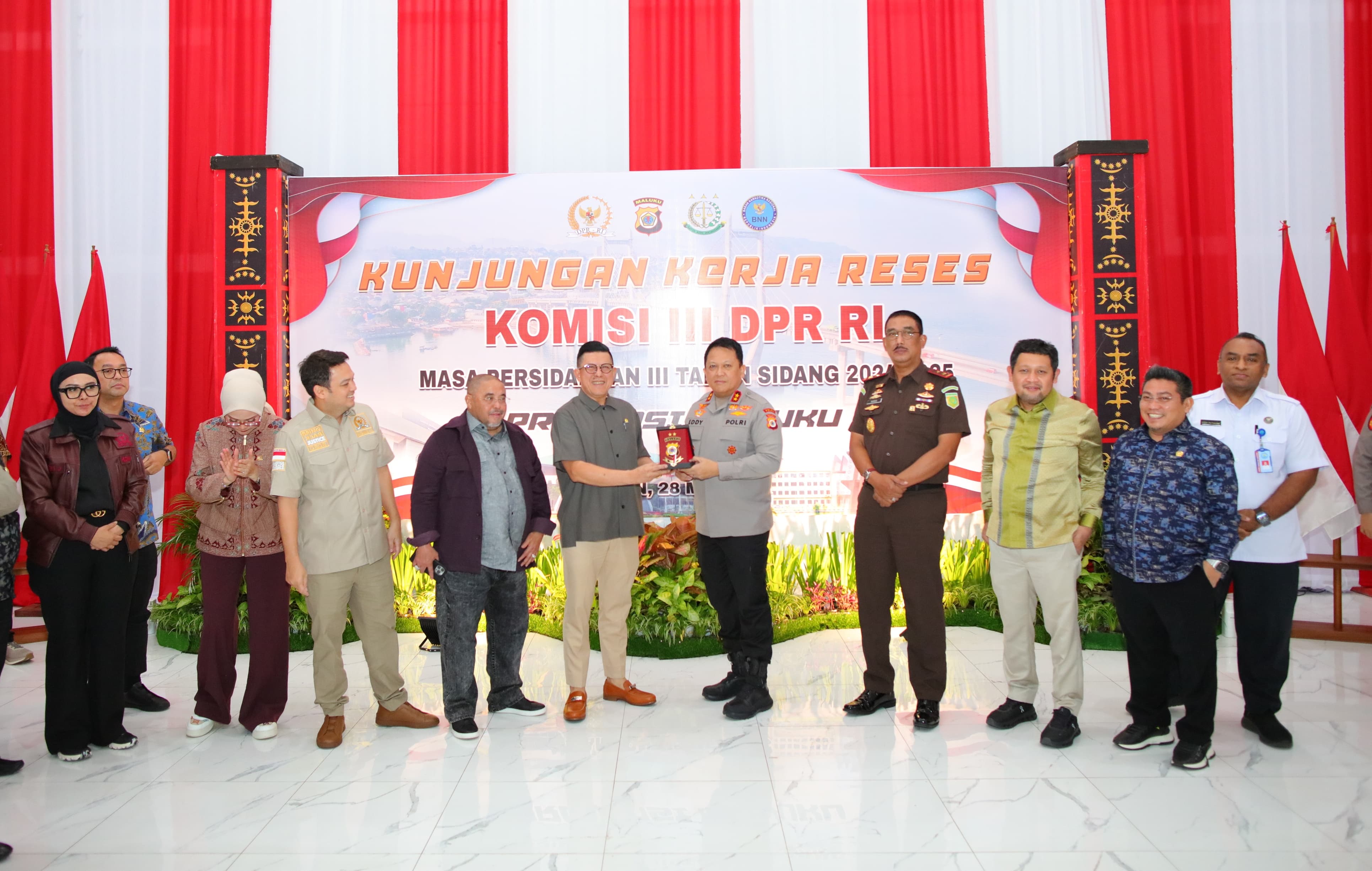 Komisi III DPR-RI Kunjungi Polda Maluku