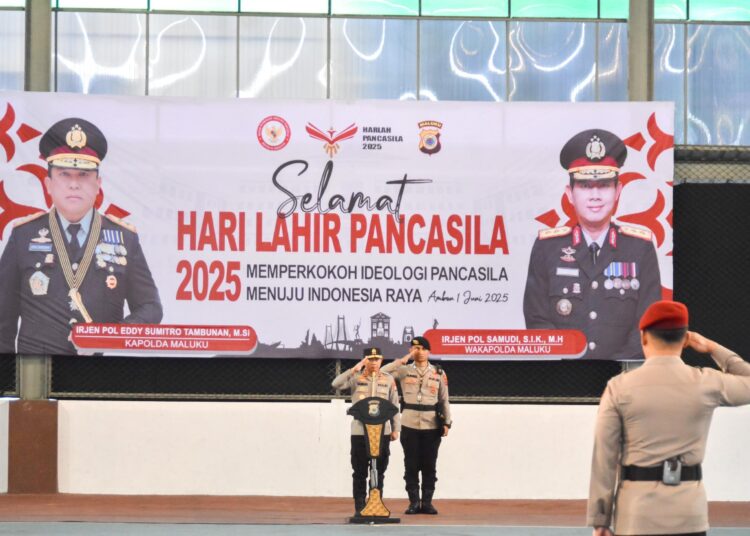 Polda Maluku Upacara Peringatan Hari Lahir Pancasila