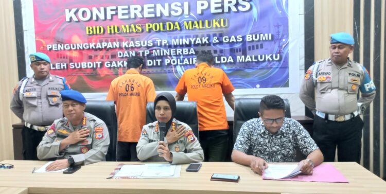 Polda Maluku Ungkap Mitan Ilegal, Solar Oplosan dan Penyelundupan Merkuri