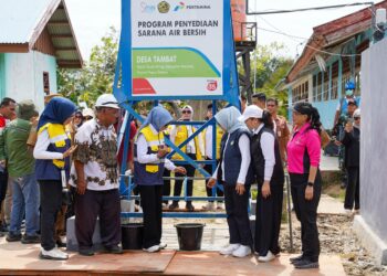 Pertamina Buka Akses Air Bersih di Kampung Tambat Merauke