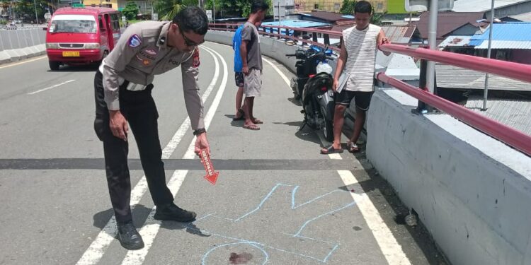 Laka Tunggal di Atas JMP Ambon, Ibu Rumah Tangga Tewas