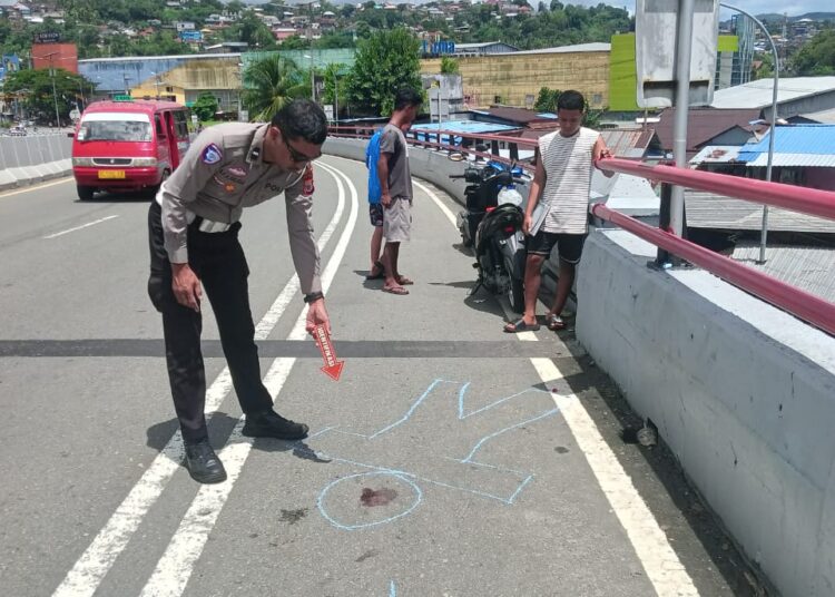 Laka Tunggal di Atas JMP Ambon, Ibu Rumah Tangga Tewas
