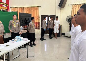 Awasi Seleksi Bintara, Wakapolda Maluku Tegaskan Prinsip BETAH Tanpa Kompromi