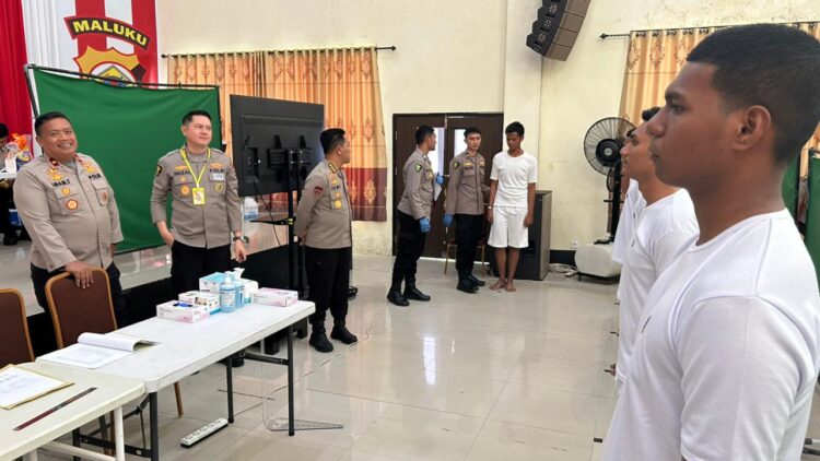 Awasi Seleksi Bintara, Wakapolda Maluku Tegaskan Prinsip BETAH Tanpa Kompromi