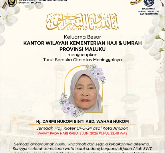Dua Jemaah Haji Maluku Wafat di Tanah Suci Mekkah